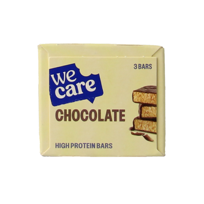 WeCare Barritas altas en proteínas chocolate 81 gramos