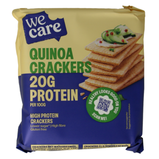 WeCare High Protein Quinoa Cracker 100 Gramm