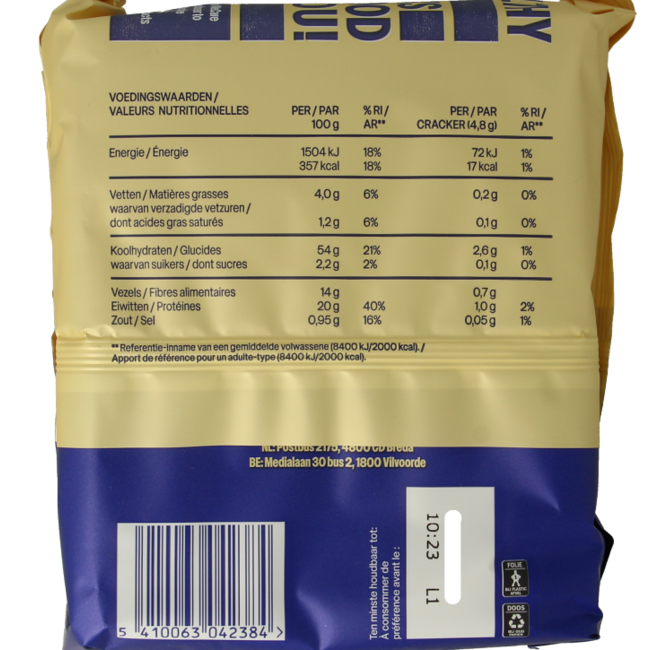 Cracker di Quinoa ad Alto Contenuto Proteico 100 Grammi