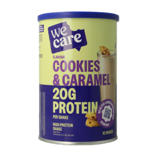 WeCare WeCare Batido alto en proteínas cookies & caramel 340 gramos