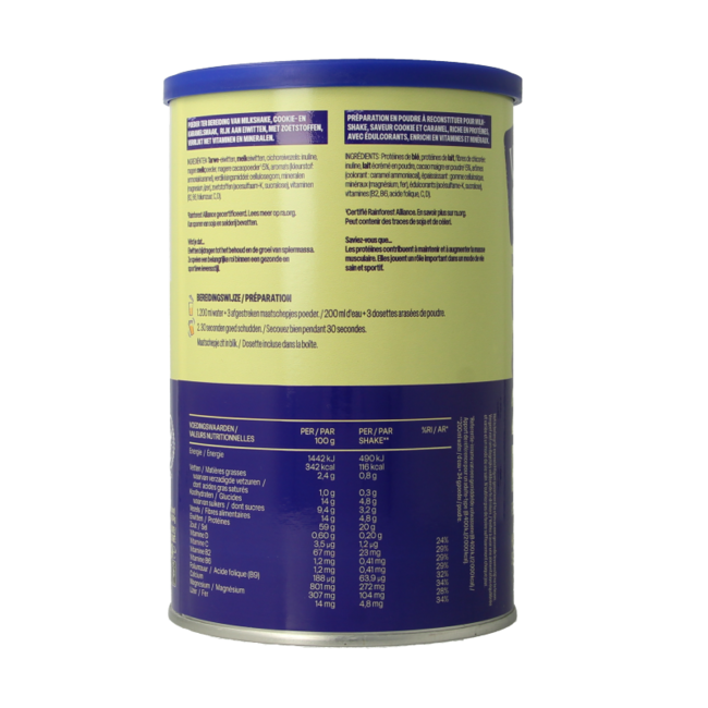 WeCare Batido alto en proteínas cookies & caramel 340 gramos