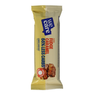 WeCare Lower kcal/carb bar fudge caramel 60 Gram