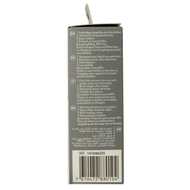 Breast milk storage bags 210ml 25 pieces