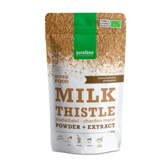 Purasana Purasana Milk Thistle powder + extract organic 100 Gram