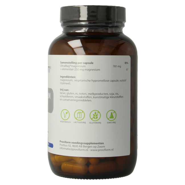 Proviform Magnesium ultra 250mg 180 Vegetarische Kapseln