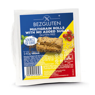 Bezgluten Bezgluten Mini-Baguettes Mehrkorn ohne Zuckerzusatz glutenfrei vegan 140 Gramm