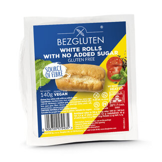 Bezgluten Mini baquettes zonder toegevoegde suiker gv vegan 140 Gram