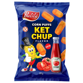 Balila Corn puffs ketchup sin gluten 35 gramos