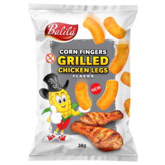 Balila Balila Corn puffs pollo a la parrilla sin gluten 35 gramos