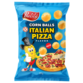 Balila Balila Bolitas de maíz pizza italiana sin gluten 35 gramos