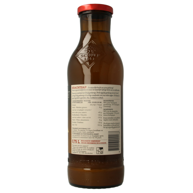 Zumo de jengibre puro ecológico Krachtsap 750 ml