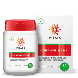 Vitals L-Teanina 200mg 60 Cápsulas vegetarianas