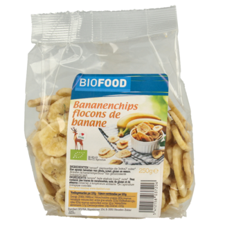 Biofood Biofood Chipsy bananowe bio 250 gramów