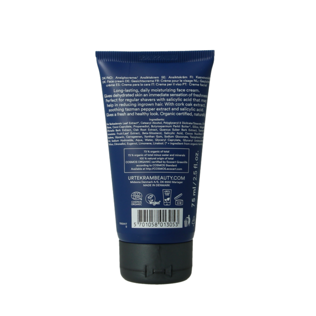 Urtekram Men face cream 75 Millilitres