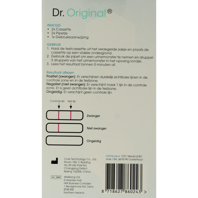 Zwangerschapstest 2 Stuks