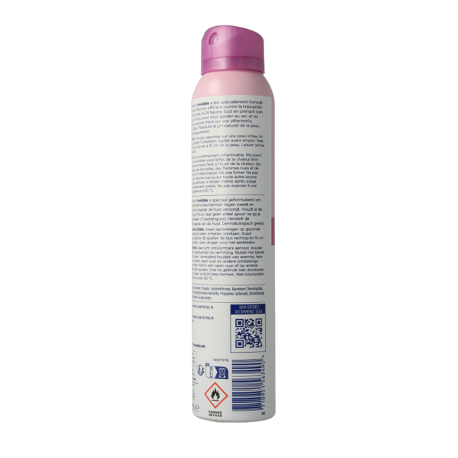 Desodorante en spray Sanex Dermo Invisible 200 Mililitros