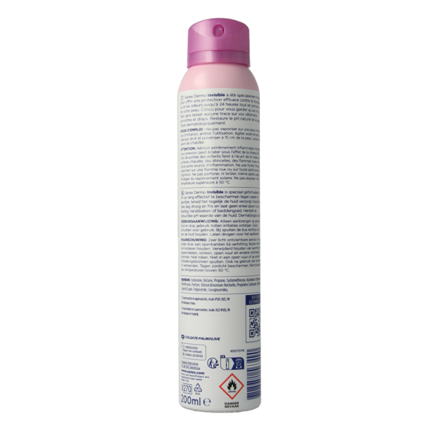 Desodorante en spray Sanex Dermo Invisible 200 Mililitros