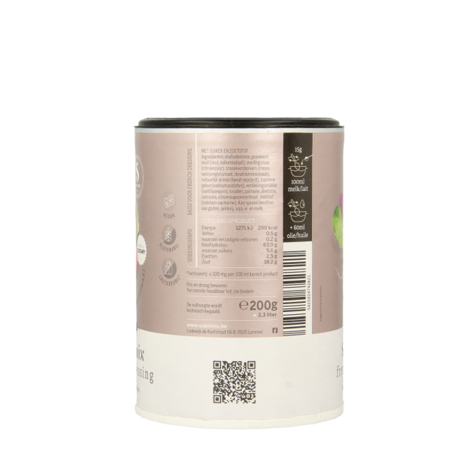 Sublimix Assaisonnement pour salade française 200 g