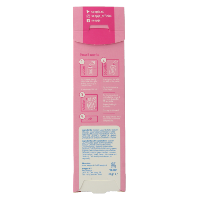 Recharge savon pour les mains Seepje lavande & tonka 38 g