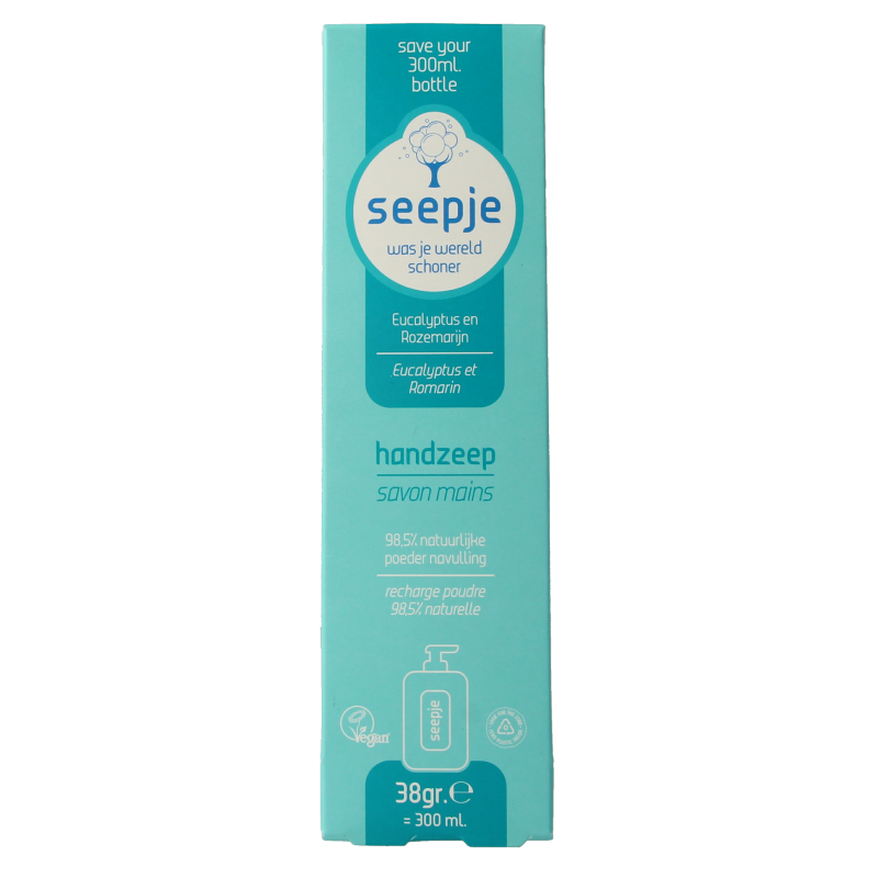 Seepje Ricarica Sapone Mani Seepje Eucalipto e Rosmarino 38 Grammi