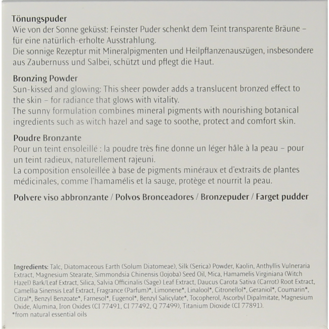 Polvos bronceadores 01 bronze 10 g