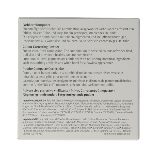 Poudre correctrice de couleur 01 activatrice 8 grammes