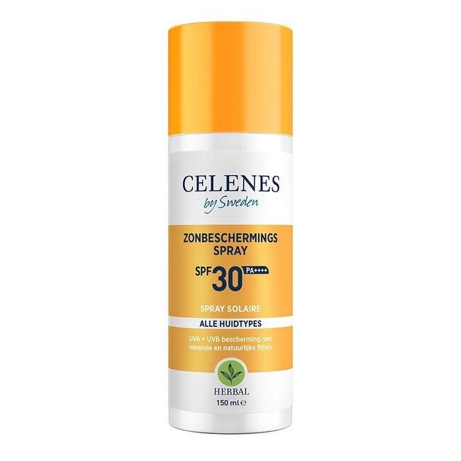 Celenes Herbal Sunscreen Spray Lotion All Skin Types SPF30+ 150ml