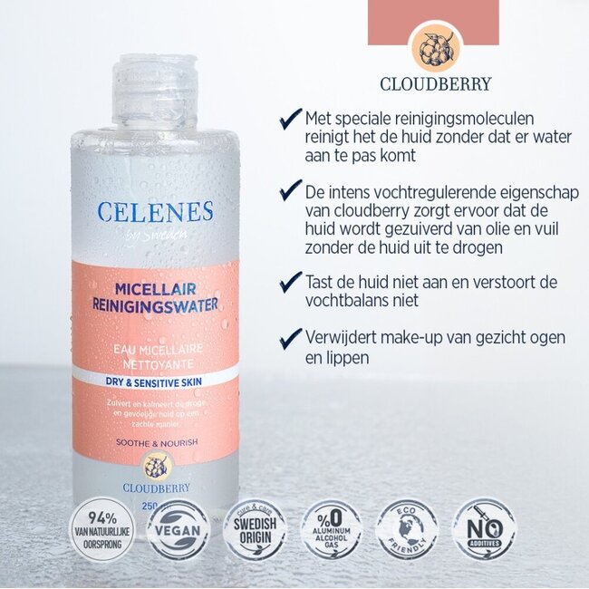 Celenes Moltebeere Mizellenwasser 250 Milliliter