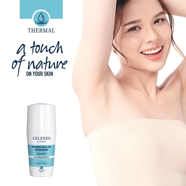 Deodorante termale schiarente roll-on Celenes 75 Millilitri