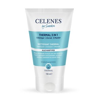 Celenes Celenes Thermal 3 en 1 mascarilla exfoliante 150 mililitros