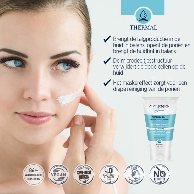 Masque peeling 3 en 1 Celenes Thermal 150 ml
