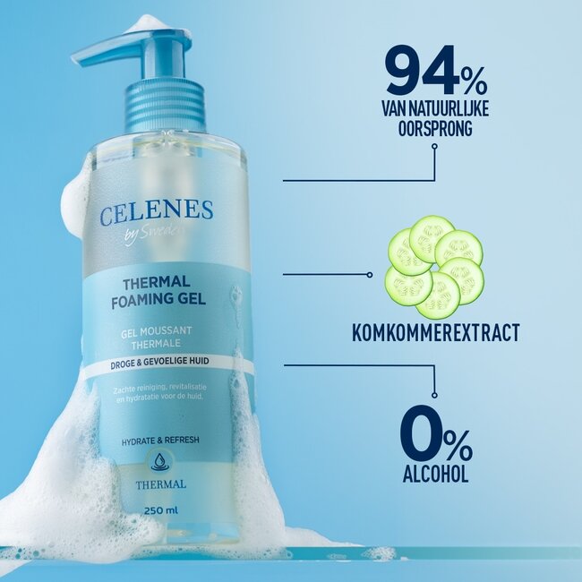 Celenes Thermal Reinigungsgel trockene Haut 250 Milliliter