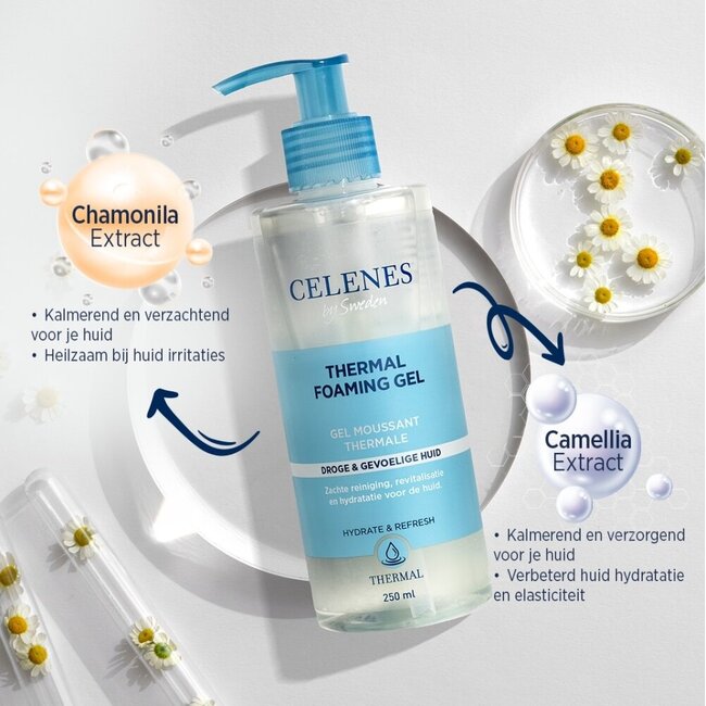Celenes Thermal Reinigungsgel trockene Haut 250 Milliliter