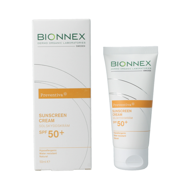Crema solar Bionnex Preventiva SPF50+ 50 mililitros