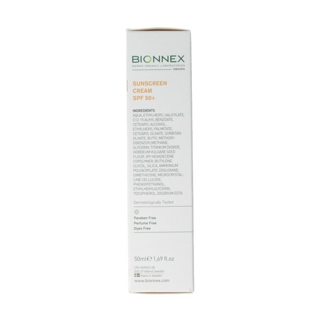 Crema solar Bionnex Preventiva SPF50+ 50 mililitros