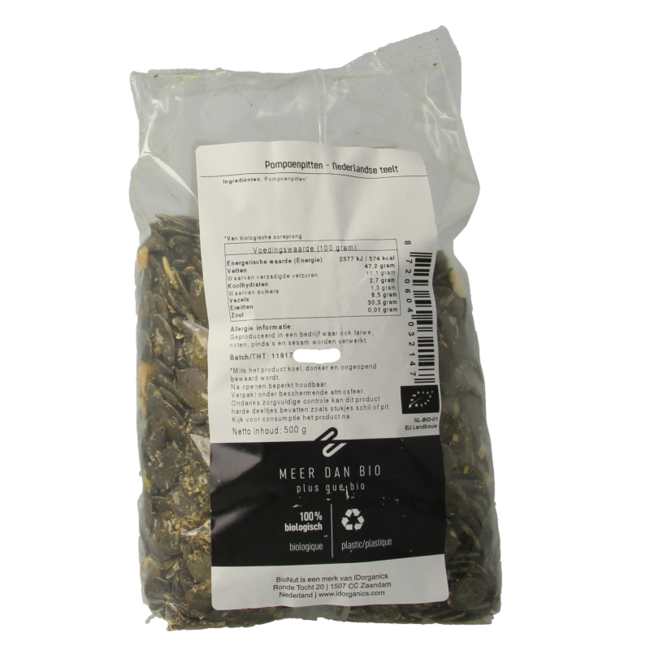 Semi di Zucca Bionut da Coltivazione Olandese Bio 500 Grammi