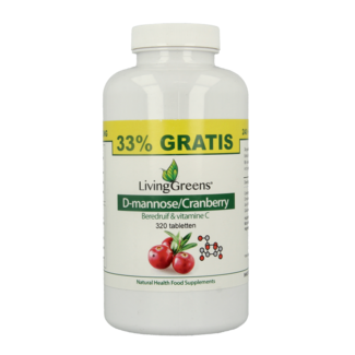 Livinggreens Livinggreens Cranberry D-Mannose envase ahorro 320 comprimidos