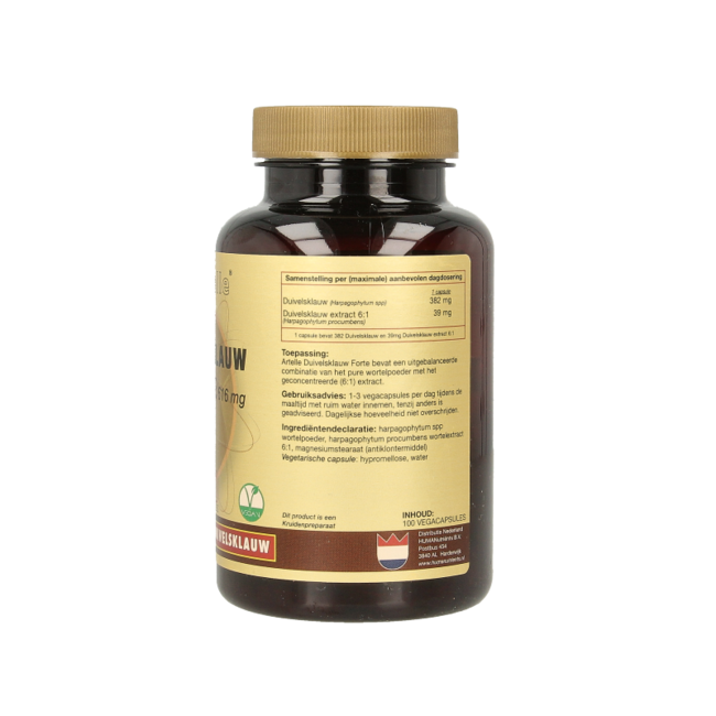 Artelle Duivelsklauw forte 616mg 100 Cápsulas vegetarianas