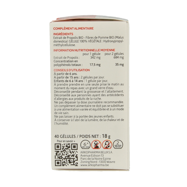 Arkocaps Propolis bio 40 Gélules