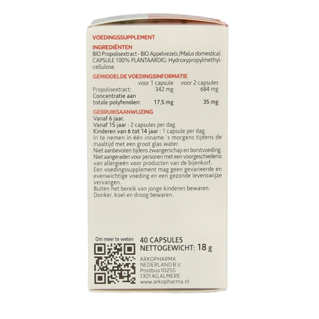 Arkocaps Propolis bio 40 Kapsułek