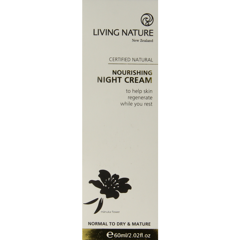 Living Nature Crema Notte Nutriente 60 Millilitri