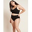 Boody Braguita de talle alto para menstruación, negro, flujo ligero, XS, 1 unidad