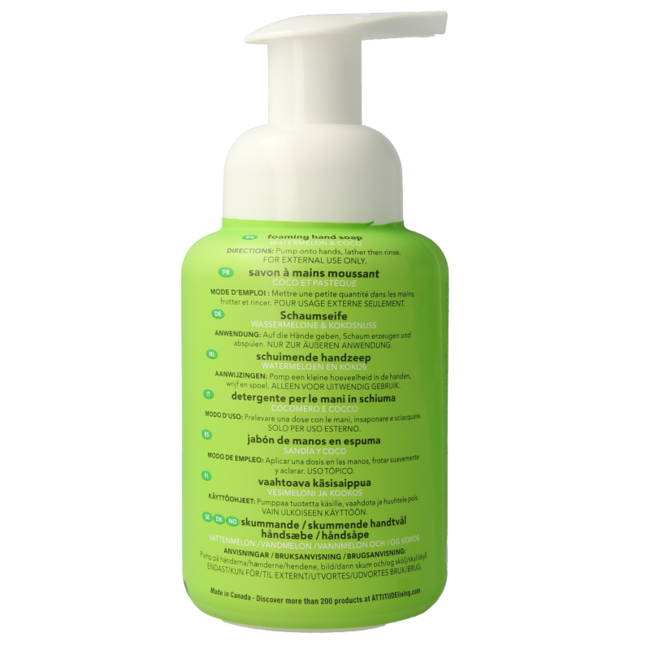 Attitude Hand Soap little leaves watermelon coconut 295 Millilitres