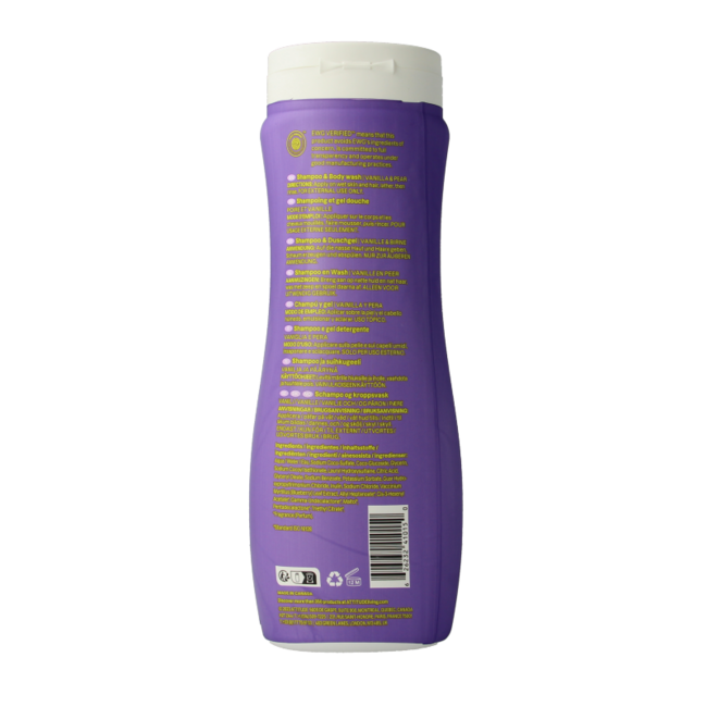 Shampoo Attitude 2 in 1 little leaves vaniglia e pera 473 Millilitri