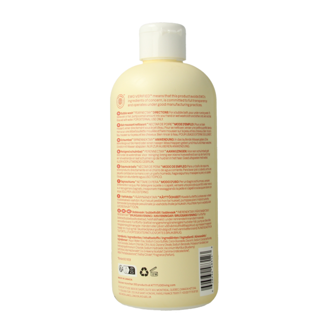 Attitude Baby Leaves Schaumbad Birnennektar 473 ml