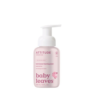 Attitude Gel y champú en espuma 2 en 1 Baby Leaves sin perfume 295 ml