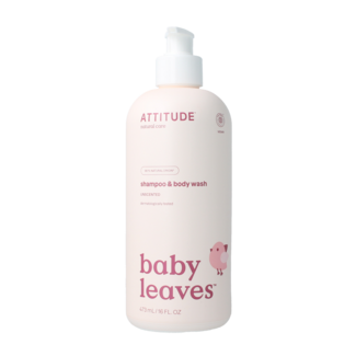 Attitude Champú 2 en 1 baby leaves sin perfume 473 mililitros