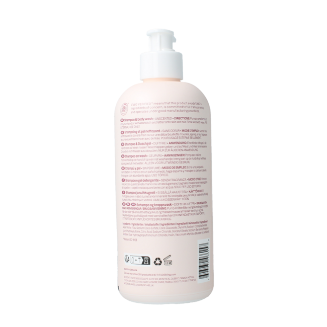 Shampoo 2 in 1 baby leaves fragrance free 473 Millilitres