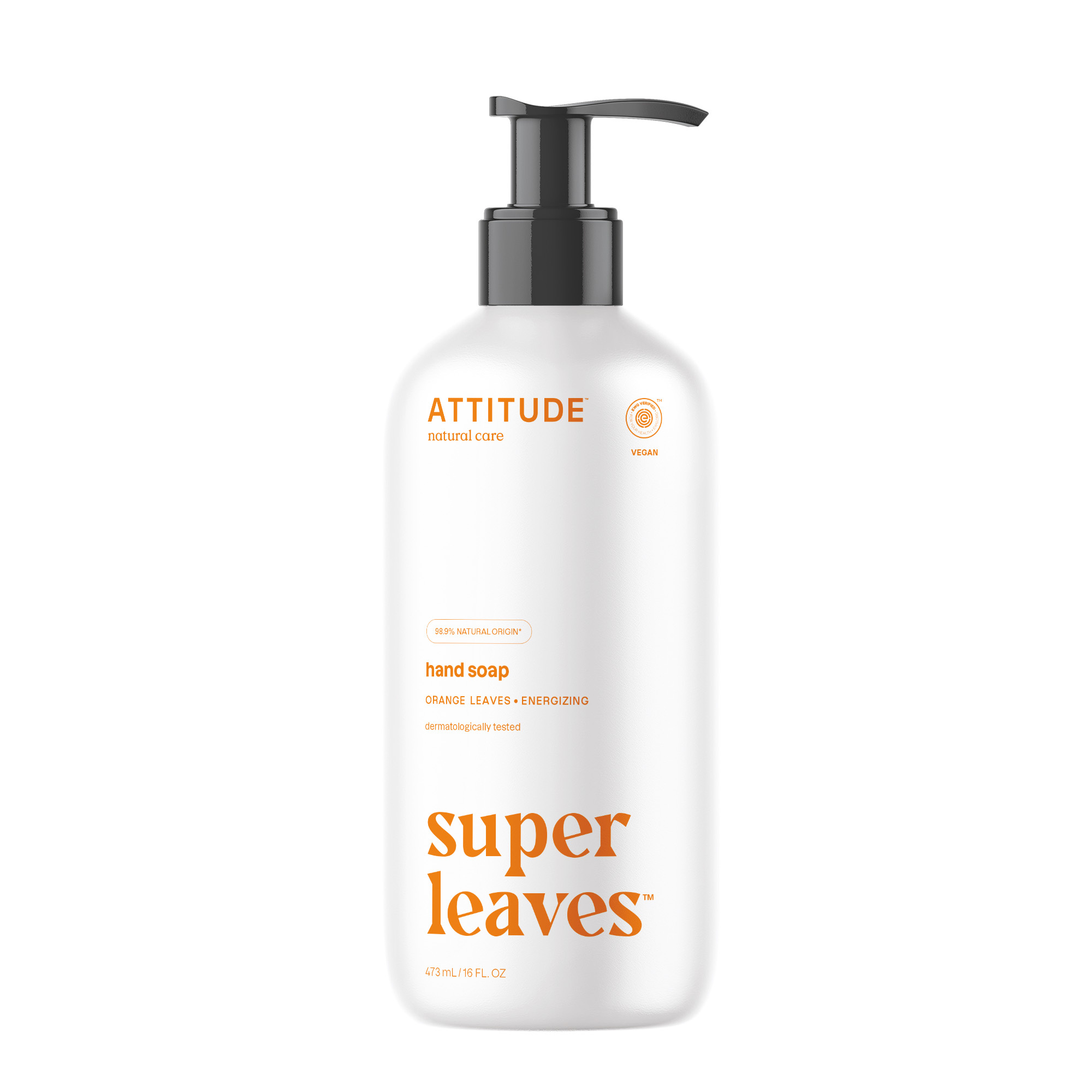 Attitude Sapone per le Mani Attitude Super Leaves Foglie d'Arancio 473 Millilitri