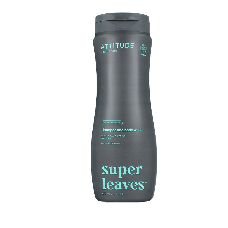 Attitude Shampoo e Bagnoschiuma 2 in 1 Super Leaves 473 Millilitri